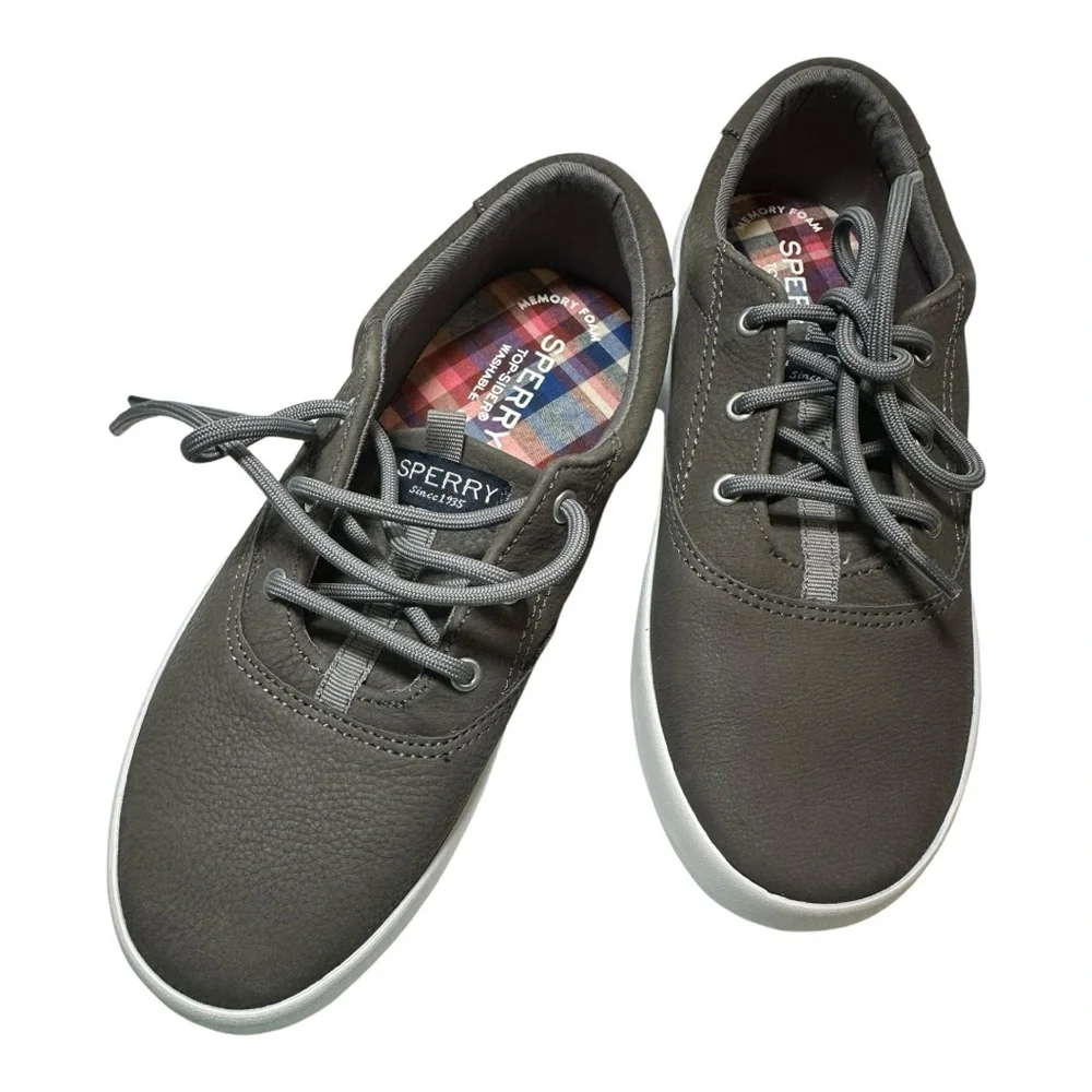 Sperry Kids Topsider Leather/Suede‎ Sneakers Size 3.5M